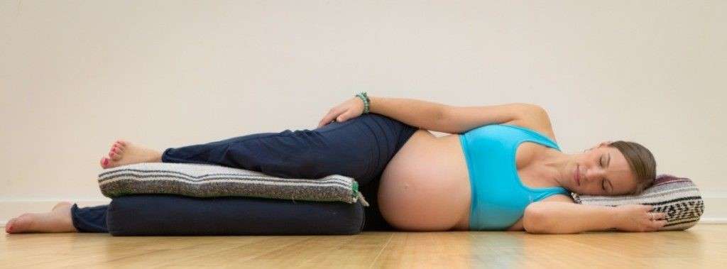 Prenatal Yoga Supported Savasana