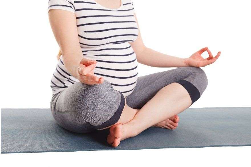 Prenatal Yoga Easy Pose Sukhasana 