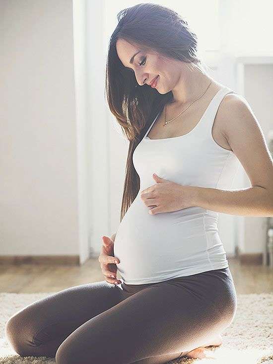 Prenatal Yoga - Pregnancy woman