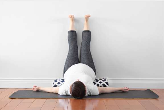Prenatal Yoga Legs-Up-The-Wall Pose (Viparita Karani)